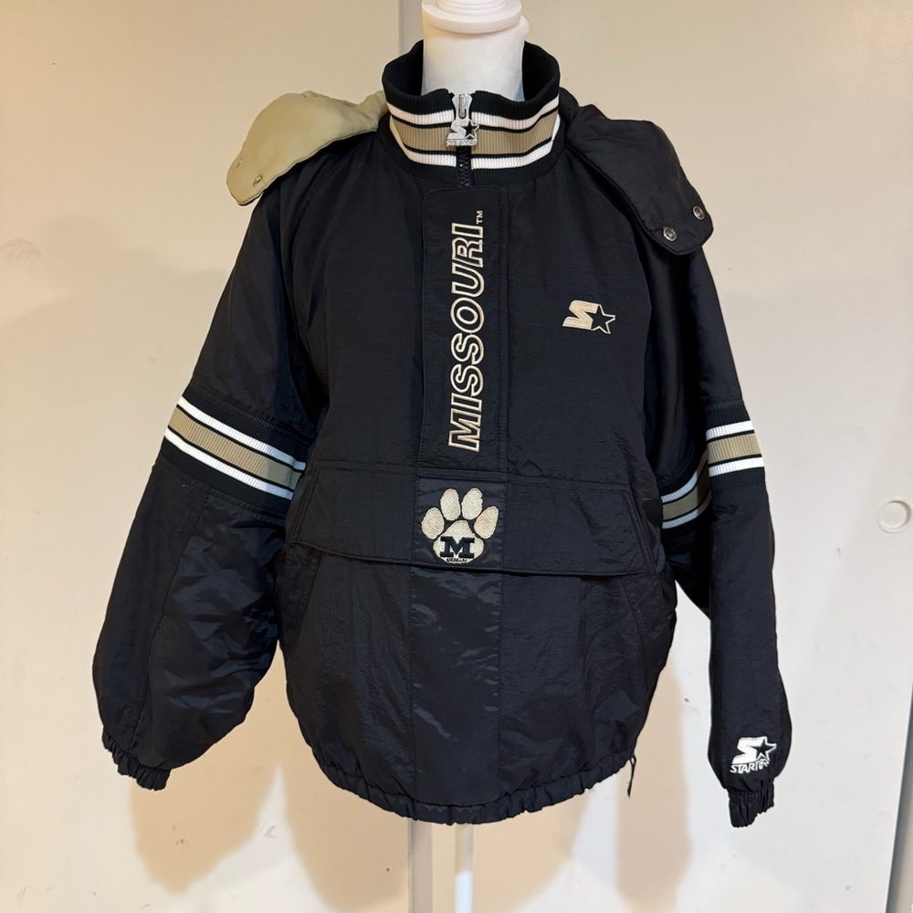 Starter Vintage 90’s Black & Gold Missouri Jacket